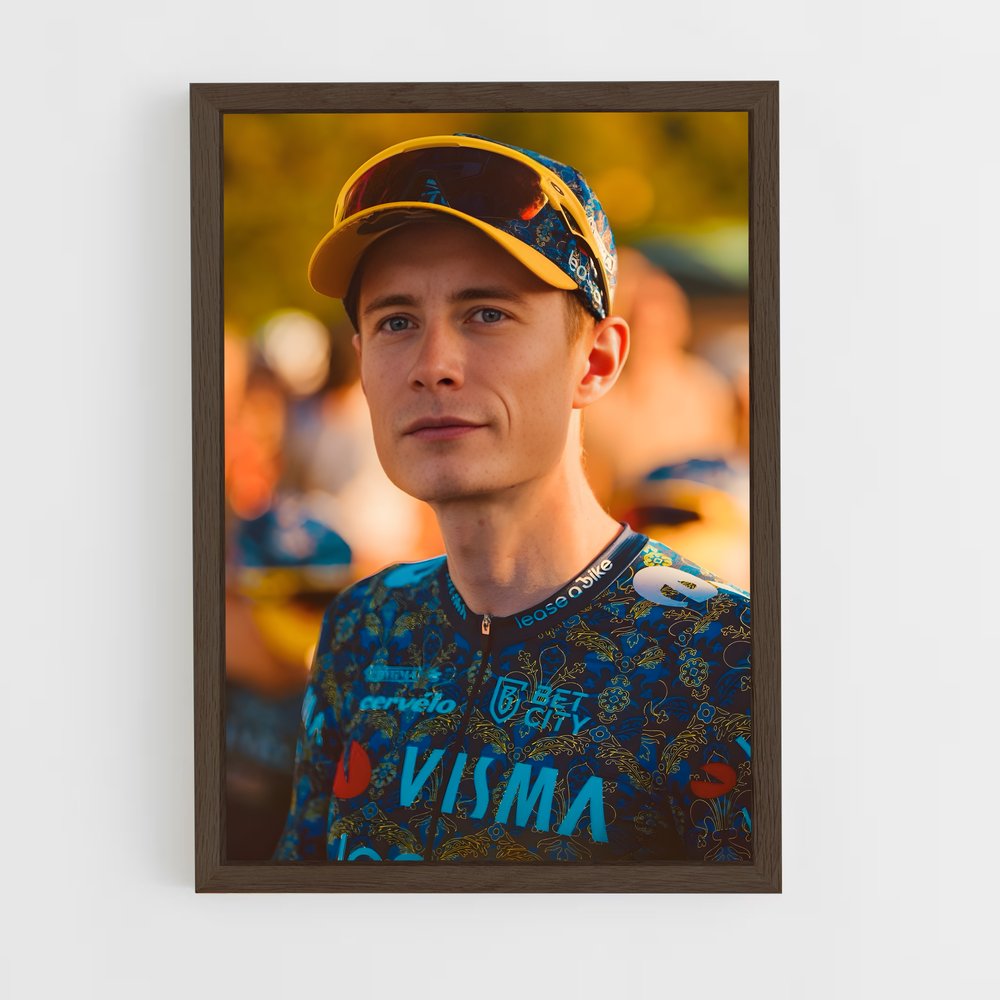 Poster Vingegaard en Bleu – affiche Cyclisme (vue 5)